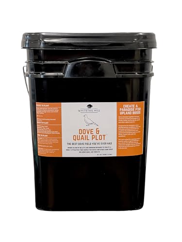 Whitetail Hill Dove and Quail Food Plot Seed Mix for Dove Quail Turkeys Game Birds 1/3 Acre or 1.5 Acres Millet and Sorghum Deer Browse Resistant Drought Tolerant (1.5 Acres (22.5 lbs))