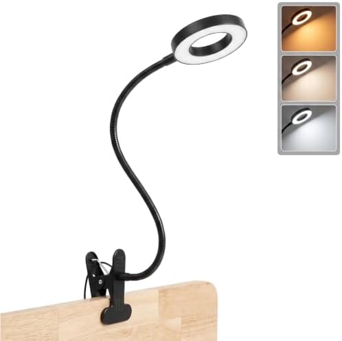 Shinowa USB LED Clip Reading Light with Adjustable Flexible Gooseneck - 1