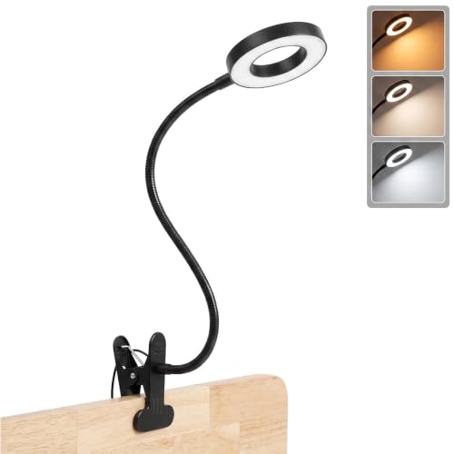 Shinowa USB LED Clip Reading Light with Adjustable Flexible Gooseneck