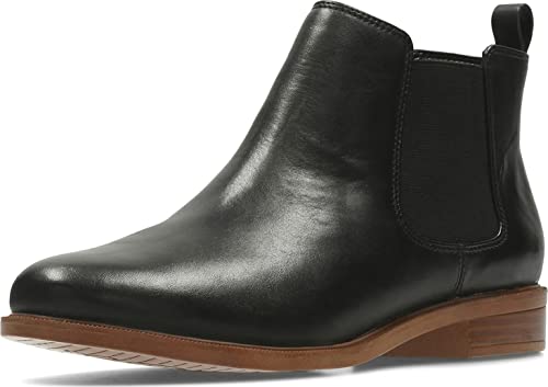 Clarks Clarks Damen Taylor Shine Chelsea Boots, Black Leather, 38 EU