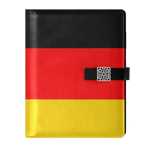 Carnet en cuir drapeau Allemagne 16,7x9,2 pour noter vos idées au quotidien