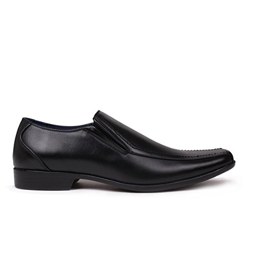 Giorgio - Mocasines de Material Sint�tico para Hombre, Color Negro, Talla 45.5