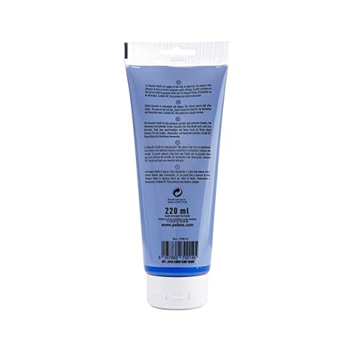 PéBéO – Studio Gouache 220 Ml - Pittura Gouache Professionale, Colore A Guazzo, Tempere Per Gouache Paint Dai Colori Opachi E Pigmentati - Blu Cobalto – 220 Ml - 2
