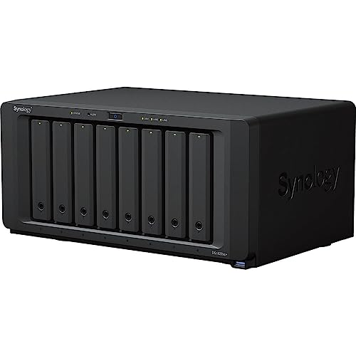 Image of Synology DiskStation DS1823xs+ NAS Server with Ryzen 3.35GHz CPU, 32GB Memory, 96TB HDD Storage, 1TB M.2 NVMe SSD, 1 x 10GbE LAN Port, DSM Operating System