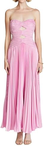 AMUR Women&#39;s Carolyn Pleated Midi Dress