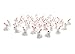 Exasinine 50Pcs Mini Rabbits Figurine Easter Bunny Figurine Rabbit Miniature Figurines Mini Animals Fairy Garden Miniature Ornaments for Easter Egg Fillers Dollhouse Cake Home DéCor