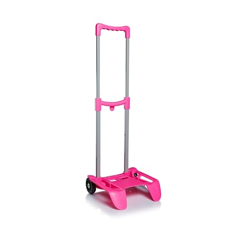 Trolley Be Box Plus rose à roulettes pour transporter les sacs d'école