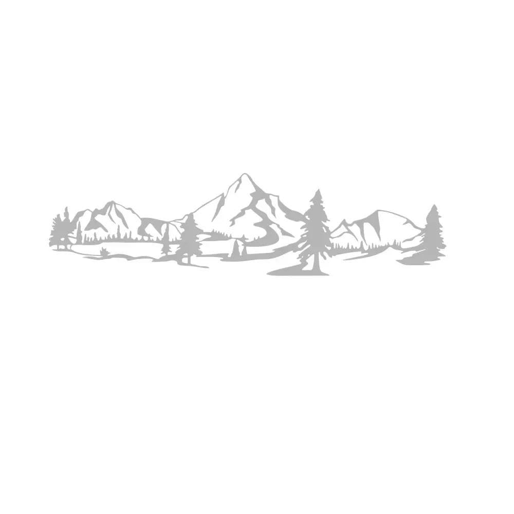 1PCS Berg Wald Abenteurer Reisen Auto Aufkleber Auto Camping RV Transporter DIY Vinyl Schmuck Fahrzeugaufkleber(GRAY,180X45CM)