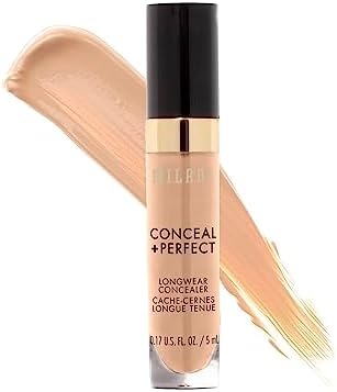 Milani Conceal + Perfect Liquid Foundation — top-down angle highlighting key features