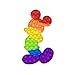 Azsure Lifestyle Large Sensory Silicon Pressure Relieve Pop It Fidget Bubble Popper Rainbow Mouse