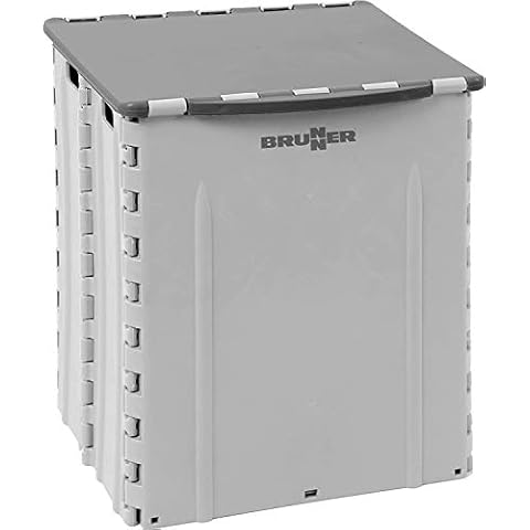 BRUNNER Foldable Glitter Bin Grey Cover