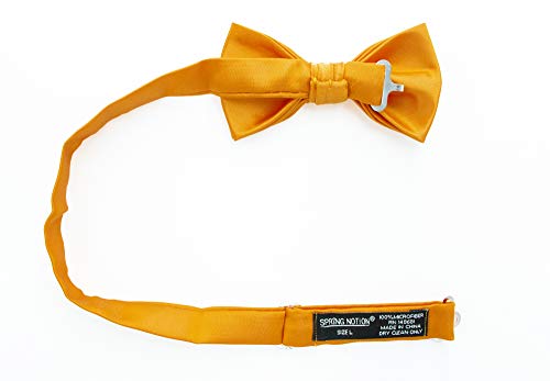 Spring Notion Boys' Solid Color Microfiber Pre-Tied Bow Tie3