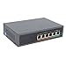 Produktbild PoE-Switch, IEEE802.3af/bei 100 Mbit/s Kleiner, Kompakter, Leiser Desktop-Lüfter-PoE-Switch mit 6 Ports für Access Point, Unterstützt Port Auto Flip (Auto MDI/MDIX)(EU)