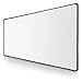 Price comparison product image XYK White Gaming Mouse Mat Large Size (800x300x3mm) Extended Gamer Mouse Pad with Non-slip Rubber Base, Special-Textured Surface, Support for Computer, PC and Laptop - White