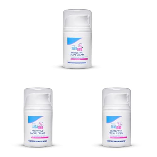 Image of Sebamed Baby Protective Facial Cream| pH 5.5| Baby Face Cream| Vitamin E for Soft Skin| Ideal for salivary rashes| 50ml (Pack of 3)