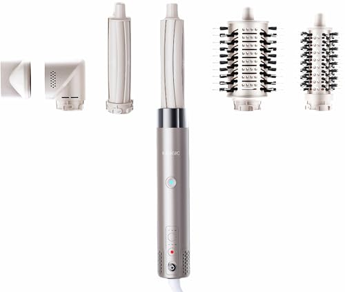 22% off - KAUGIC 6 in 1 Air Wrap Hair Styler Dryer Brush Multi-Styler - High Speed Hair Styling Tools with No...