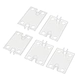 Aexit 5 Pcs Single Phase Plastic Solid State Relay SSR Safety Clear Cover (e82621b4fef2c8426e8fbccf6377a0dc)