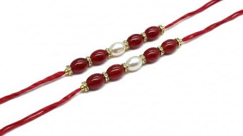Image of Elegant Traditional Gold Plated /Rakhi Combo Of 1 Piece for Men and Women /brother /sister /bhabhi Kundan Stone combo set (Same as Shown In Image)