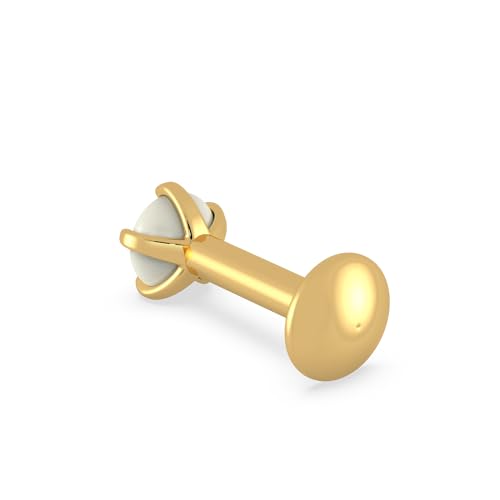 Malabar Gold & Diamonds Yellow Gold Nose Pin for Women 22 k | 22k BIS Hallmark (916) Nose Stud for Women and Girls with Piercing - Image 5