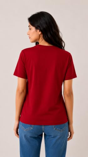 Image of Women's Plain Cotton T-Shirt