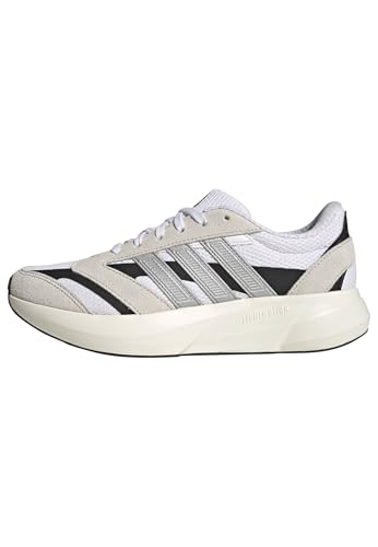 adidas Mujer Lightshift 2.0 Shoes, FTWR White/Matte Silver/Core Black, 41 1/3 EU