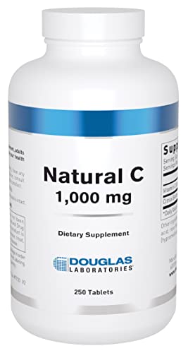 Douglas Laboratories Natural C 1000 mg. | Supports Skin, Blood Vessels, Tendons, Joints, Cartilage, Bone, and Circulatory System | 250 Tablets