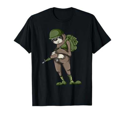 Perezoso del ejército Camiseta