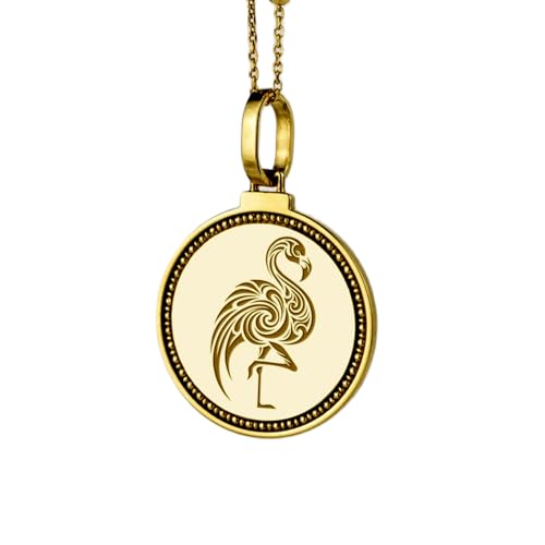 Colgante dragón de plata 925 bañado en oro con amuleto Feng Shui grabado a mano