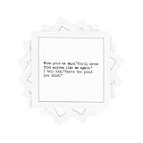 Five Star Napkins Inappropriate Thoughts Quotes White Cotton Cocktail Napkins, Beverage Napkins, Bar Napkins, Cloth Napkins, Party Napkins, Events, Holidays, Birthdays, Disposable, 4.5' x 4.5'- (50x)