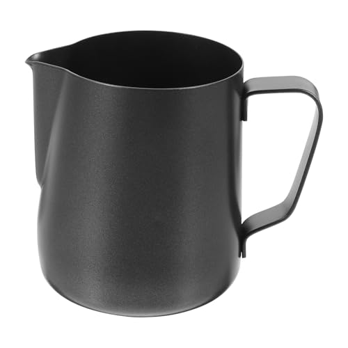 CALLARON Espumador de Leche Jarra de Acero Inoxidable 350 Ml para Latte Art, Taza Antiadherente para Uso Doméstico y Cafetería