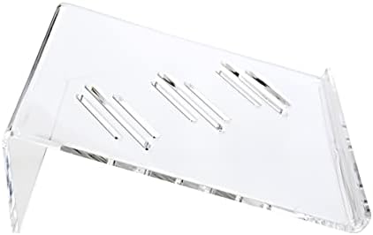 CoolaBoola Acrylic Laptop Stand – Acrylic Laptop Riser with Bonus Acrylic Phone Holder – Portable Clear Computer Stand for Desk, Office, Home – Laptop Stand with Ventilation for up to 16-inch Laptop