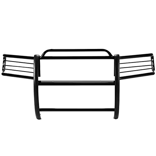 Hecasa Steel Grille Guard Compatible With 2000-2006 Toyota Tundra 2001-2004 Sequoia Bull Bar Front Bumper Grill Grille Guard Protector Brush Push Bar Black Power Coated #TOP12