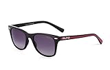 Miuno® Sonnenbrille Polarisiert Wayfarer Polarized Unisex Herren Damen 1015 (Schwarz)