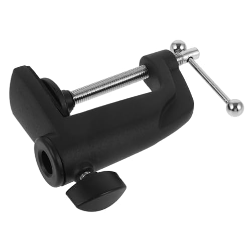 POPETPOP Heavy Duty Adjustable Table Clamp for Microphone Stand Thick Base Non Slip Design for Secure Mounting for Desk Mic Arm Boom Setup
