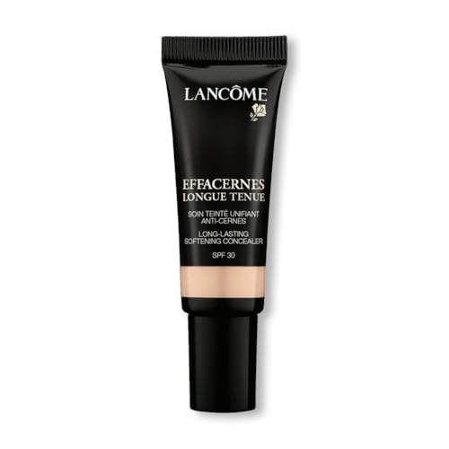 Image of Lancôme Effacernes Longue Tenue Concealer, Long-Lasting Coverage for Dark Circles & Fine Lines, SPF 30 Sun Protection, Waterproof & Smudge-Proof Liquid Cream Formula, Shade: 01 Beige Pastel, 15ml