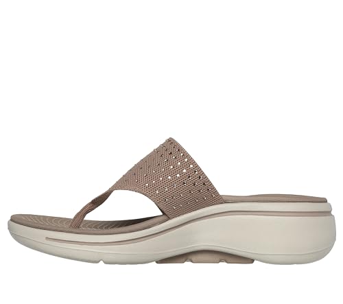 Skechers Skechers Women's On-The-Go GO WALK Arch Fit Sandal - Glam City, Taupe, 9