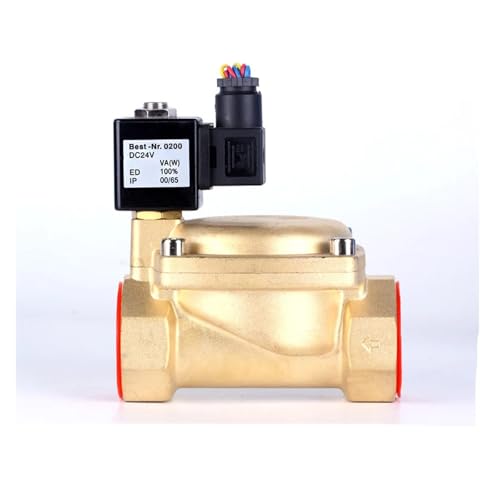 Électrovanne 24V CC étanche IP65 avec joint EPDM haute résistance 1-1/4"