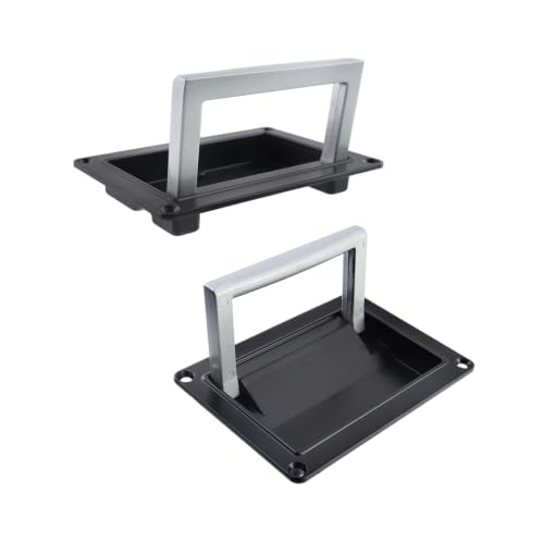 Image of Bitray Recessed Pull Handle 5.07 inch /129mm Zinc Alloy for Hatch - Black /Silver