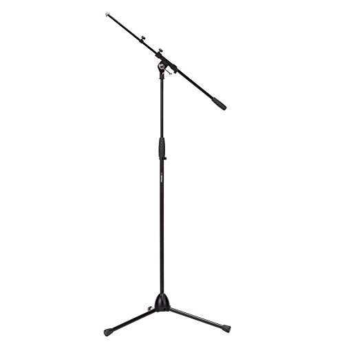 Proel RSM198BK - Asta microfonica professionale, con giraffa telescopica, regolabile