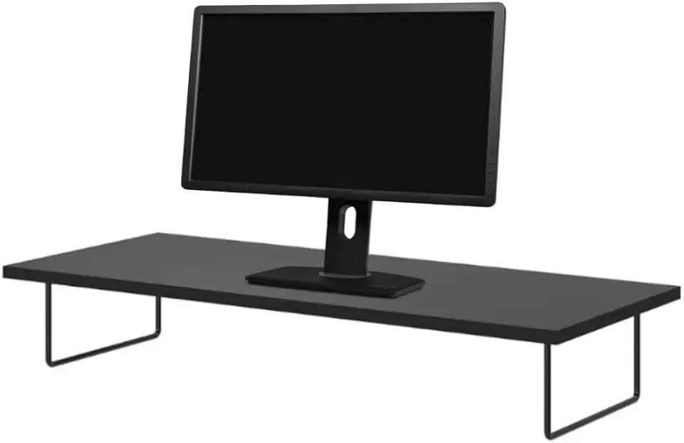 Suporte Base Monitor Pc Setup Gamer Apoio Para Mesa Elevado (Preto)
