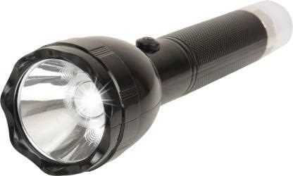 Care 4 L-300X Light Flashlight with 4 Modes High watt Bright led Flashlight USB pin Charging Adaptor for Fast Charging Black Torch (Black : Rechargeable)