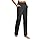 Pantalon Yoga Femme Fluide Elegant Taille Haute Bouton Jambes Droites Palazzo Été Casual Confortables Jambe Larges Élastique Travail Décontracté Pantalons avec Poches Pantalon Noir Femme Fluide