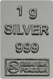 100 x 1g Silber Tafelbarren - Combibarren