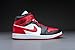 Nike Women's WMNS Air Jordan 1 Mid Trainers, Black red, 8.5 Women