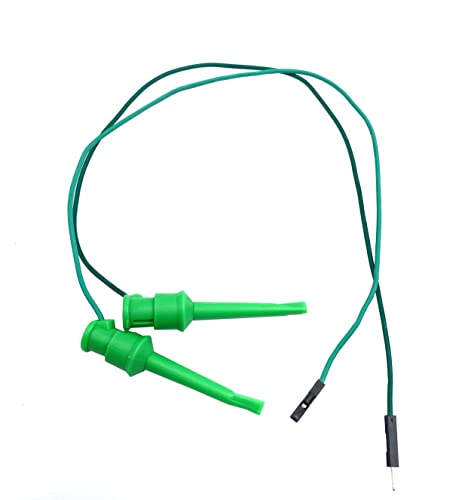 Image of 5 Pairs Test Hook Clips to Breadboard Male Female Jumper Wires,Flexible Silicone Test Leads for Electrical Testing
