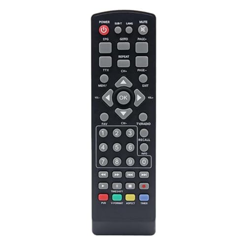 Mando a distancia universal DVB T2 Top Box inalámbrico STB de repuesto para HDTV Smart TV con rendimiento estable más distancia de transmisión, no requiere programación
