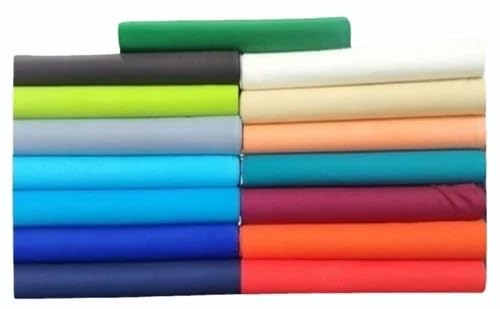 Image of 100% Cotton Unstitched Material for Women's Skirts, Saree Petticoats, Pyjamas, Patiyala Pants, Salwar, 2 Meter Poplin,89 cms Width Fabric (Rama)