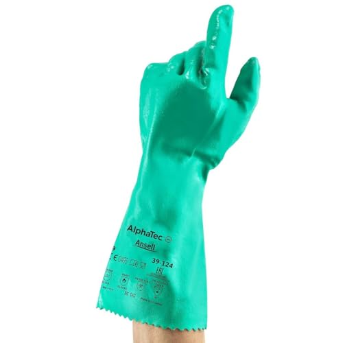 M DIAMOND M Chemical Resistant Nitrile Coated Gloves, Highly Durable 14