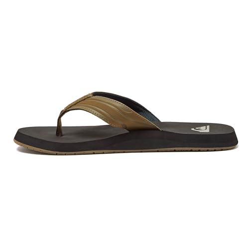 Image of Quiksilver Monkey Wrench Flip Flops for Men, Arch Support Athletic Mens Sandals, Thong Mens Slides