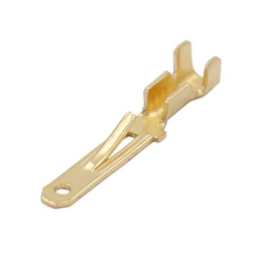 Heschen Lot de 100 cosses mâles à sertir 2,8 mm non isolées Cover